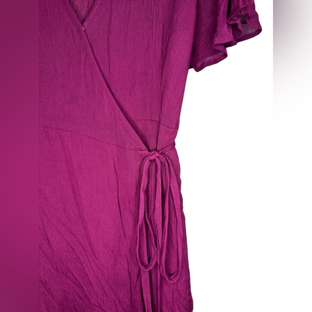 Lulus Plus Wrap Maxi Dress 2X Burgundy Wine – NWT Formal Wedding - Picture 3 of 6